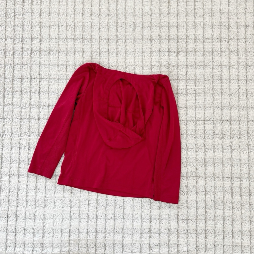 Nike Boys Red Athletic Hoodie - Picture 2 of 3